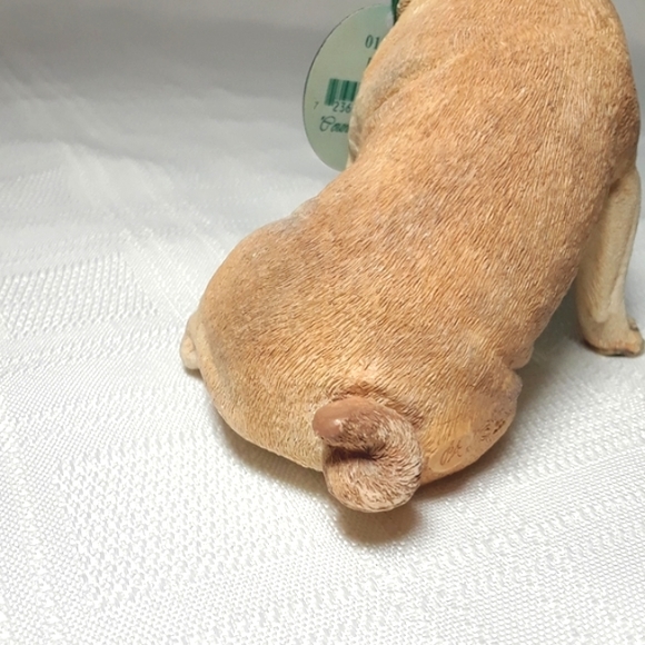 COPY - Vintage Country Artists Best in Show Fawn Pug Dog Sculpture Collectible … - Picture 9 of 16